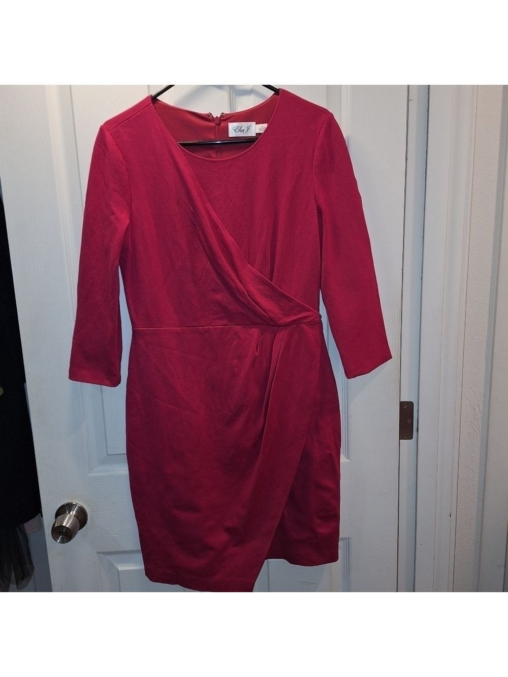 Eliza J Pink Wrap Dress Stretch Size 10
